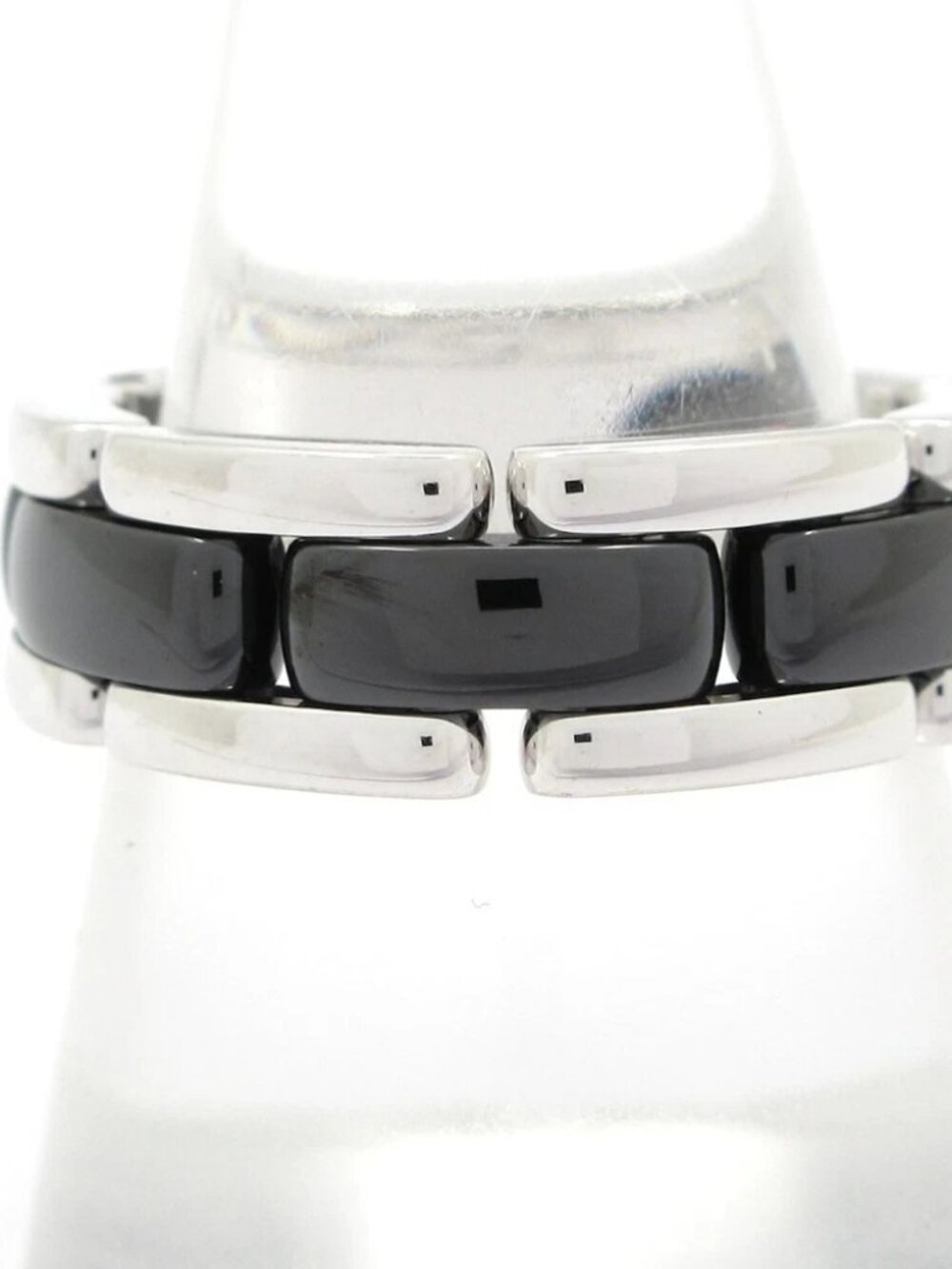 CHANEL Ultra Ring - 18K White Gold Black Ceramic Ring - Picture 1 of 7